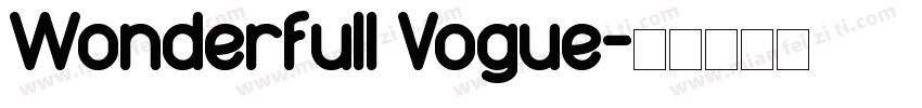 Wonderfull Vogue字体转换